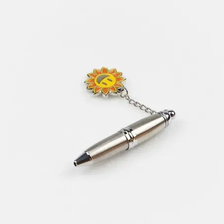 mini penna bomboniera con ciondolo sole