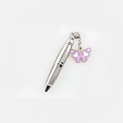 mini penna bomboniera con farfalla