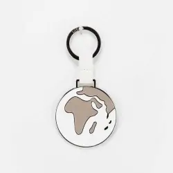 PORTACHIAVI SMALTATO MONDO BIANCO E BEIGE