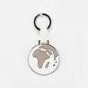 PORTACHIAVI SMALTATO MONDO BIANCO E BEIGE