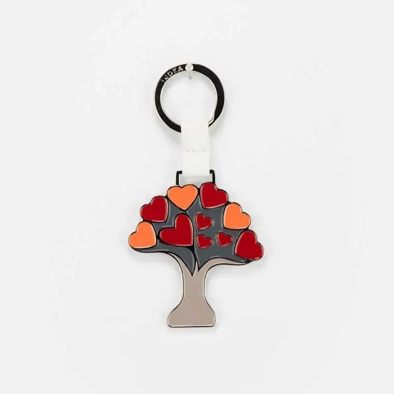 PORTACHIAVI SMALTATO ALBERO DELLA VITA COLORATO