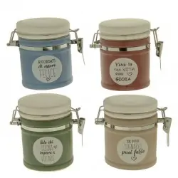 vasetti a chiusura ermetica bomboniere barattoli colorati con