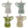 Bomboniere zuccheriere moka in porcellana colori assortiti