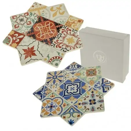 bomboniere sottopentola fantasia maiolica in ceramica decorata