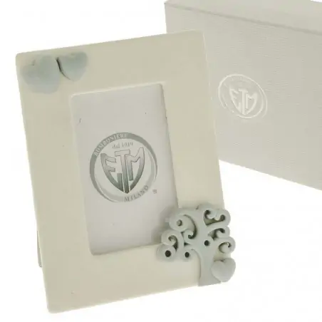 bomboniere portafoto porcellana albero della vita e cuori