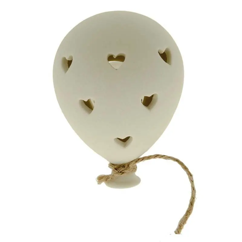 lampada palloncino con led in porcellana novità bomboniere