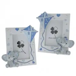 PORTAFOTO MASCHIETTO ELEFANTINO CON AQUILONE