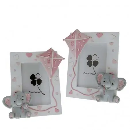 PORTAFOTO FEMMINUCCIA ELEFANTINO CON AQUILONE
