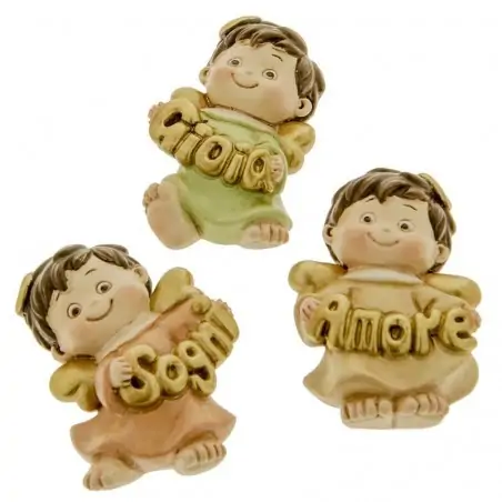 calamite originali con angeli colorati bomboniere battesimo e