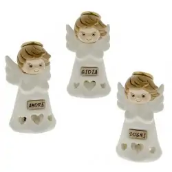 STATUINE ANGIOLETTI CON LUCE LED BOMBONIERE