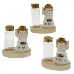 ANGIOLETTI CON FIALA VETRO...