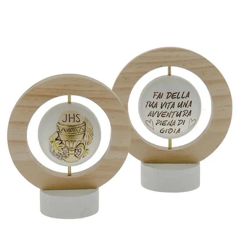 icona sacra comunione globo girevole con frase