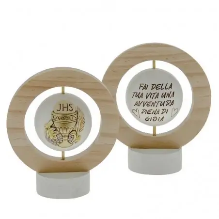 icona sacra comunione globo girevole con frase