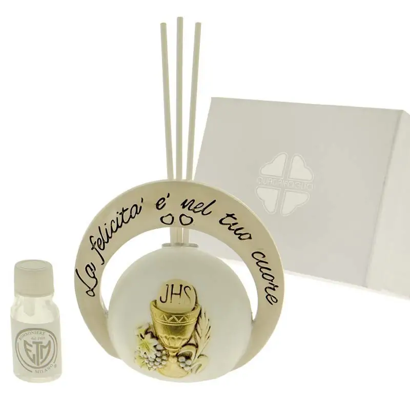 diffusori bomboniere comunione sfera con simbolo calice