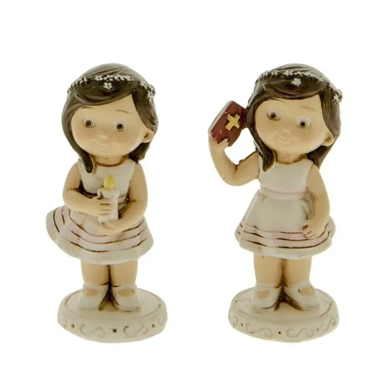 statuine prima comunione bambina in resina