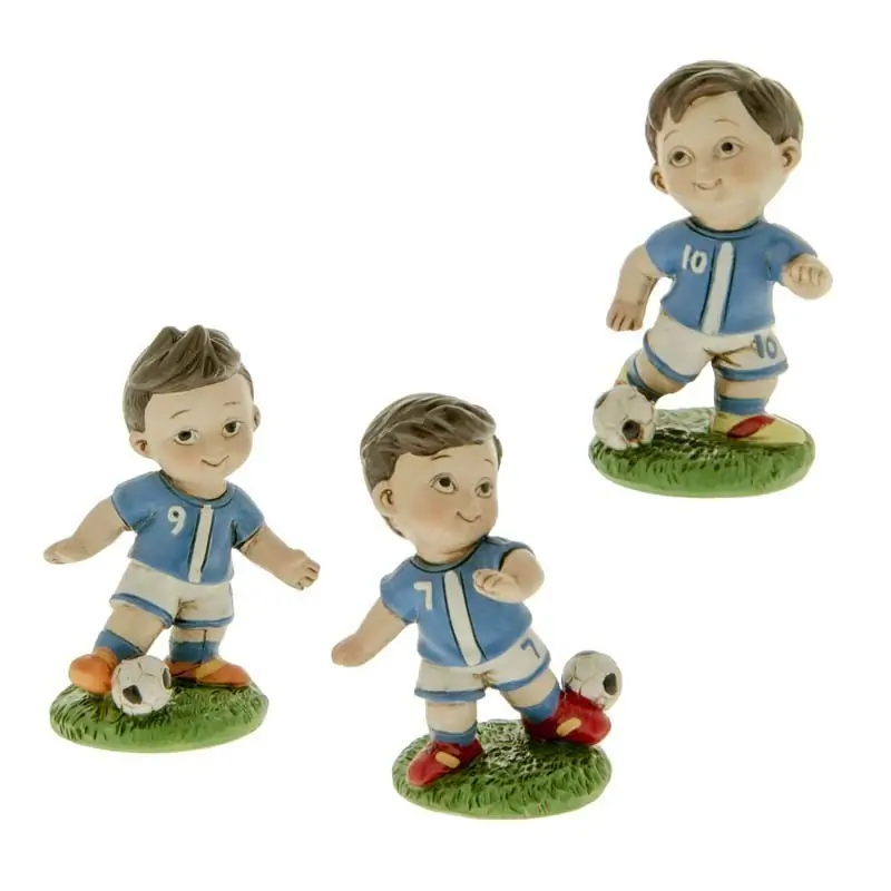 statuine calciatori in resina bomboniere tema calcio