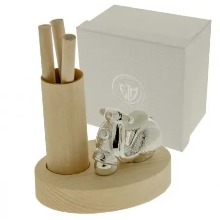 portamatite in legno con vespa idee bomboniere comunione