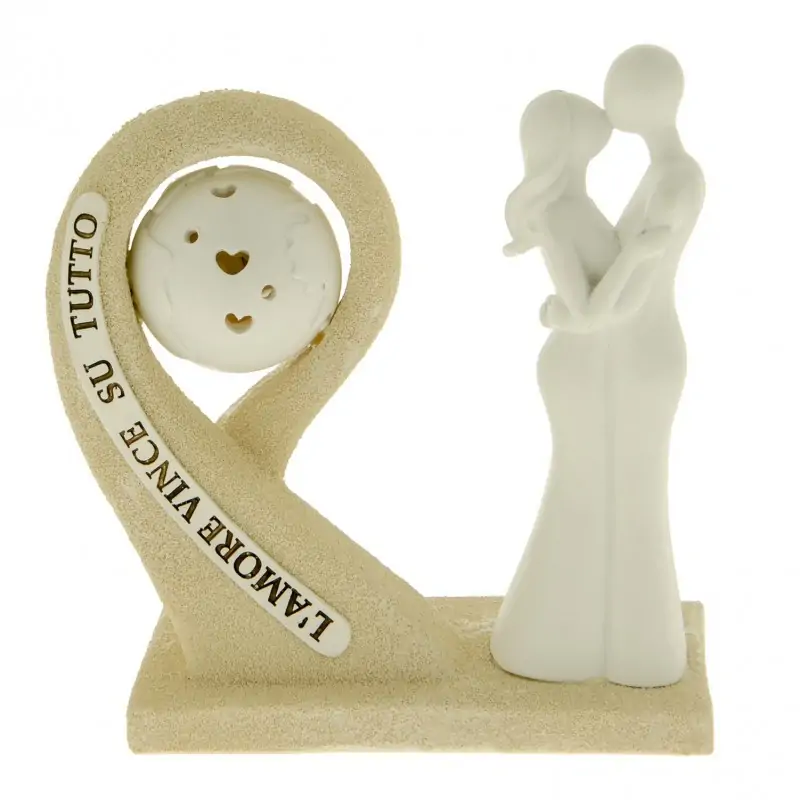 coppia sposi con luce led bomboniere matrimonio originali