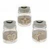 barattoli vetro decorati bomboniere shabby con frasi