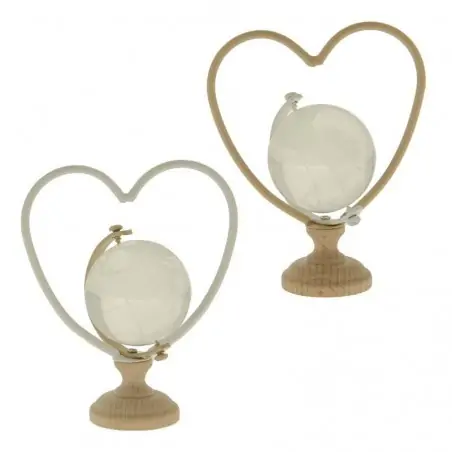 mappamondi bomboniere vetro e legno nozze tema viaggio