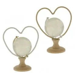 mappamondo vetro con base legno bomboniere tema viaggio