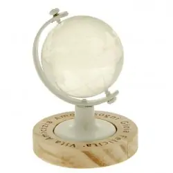 mini mappamondo in vetro e...