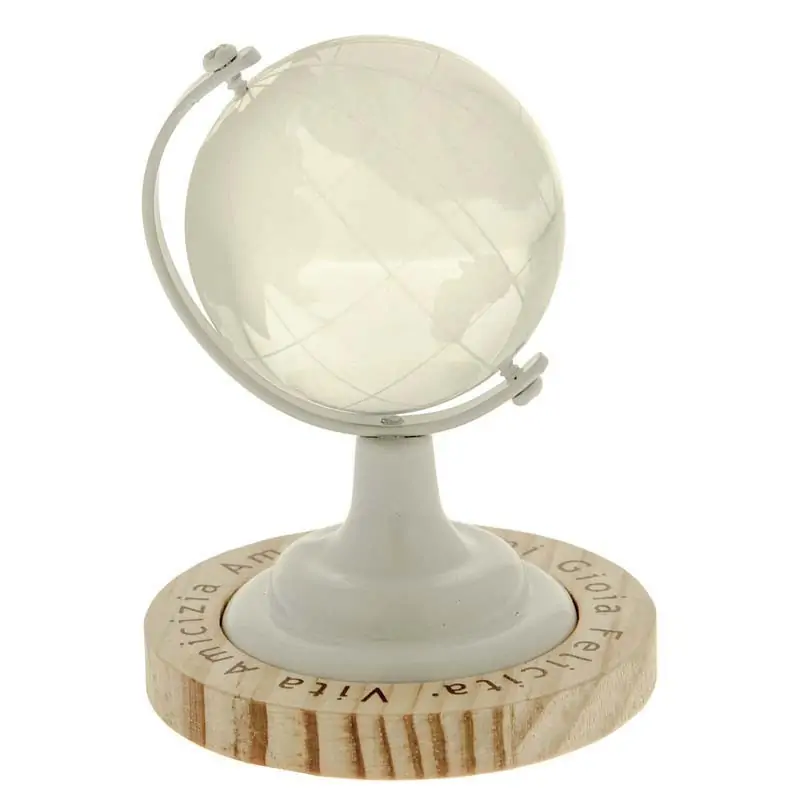 mappamondo globo in vetro e legno bomboniere originali