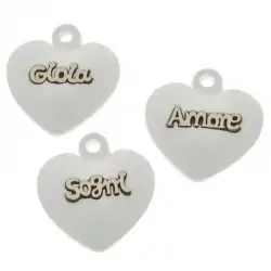 gessetti cuore segnaposto...