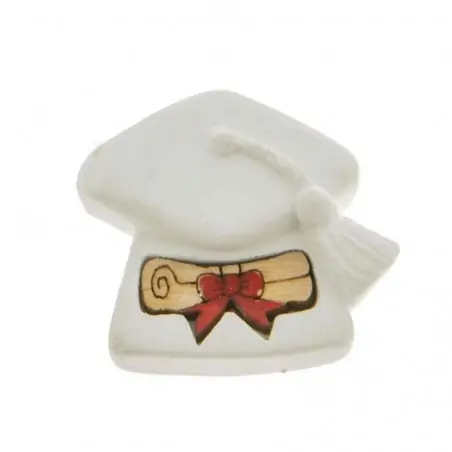 gessetti laurea tocco con pergamena legno