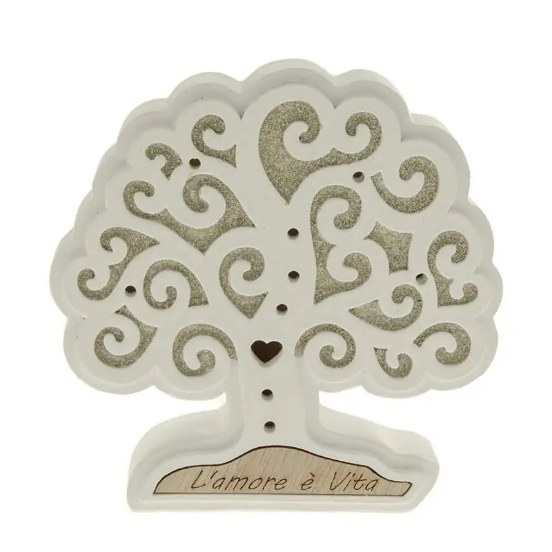 albero della vita bomboniere con luce led