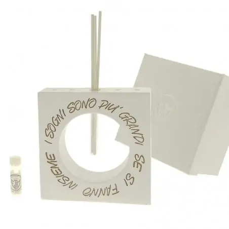 profumatore di ambiente con led e frase bomboniere matrimonio