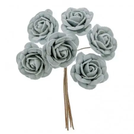 fiori per bomboniere fai da te rosellina celeste