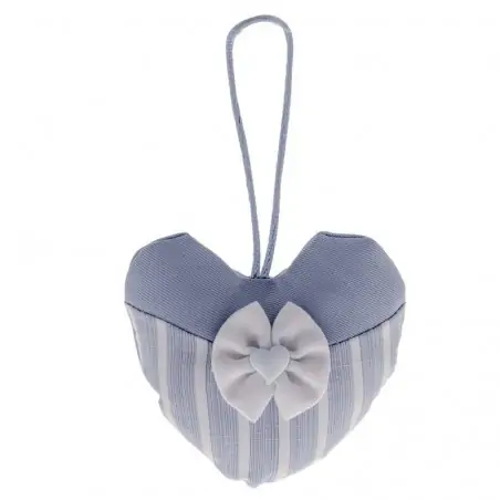 SACCHETTINI NASCITA NUOVA PERLA CUORE CM.10 CELESTE