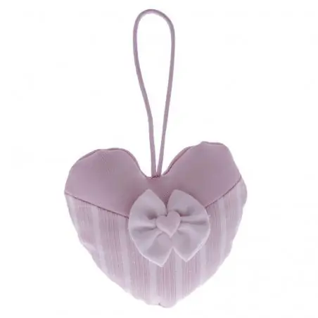 SACCHETTI PORTACONFETTI CUORE BOMBONIERE NASCITA E BATTESIMO