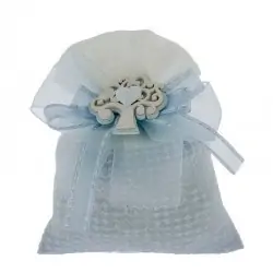 sacchetti nascita maschietto con albero della vita e cuore