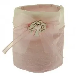 sacchetti per confettata nascita rosa morbidosa bag maxi h.14 cm