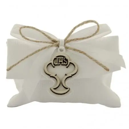 bustine per confetti con calice in legno cm.10x7