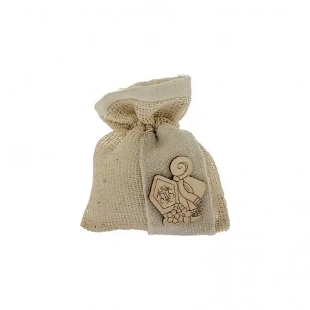 sacchetto portaconfetti cresima in rete