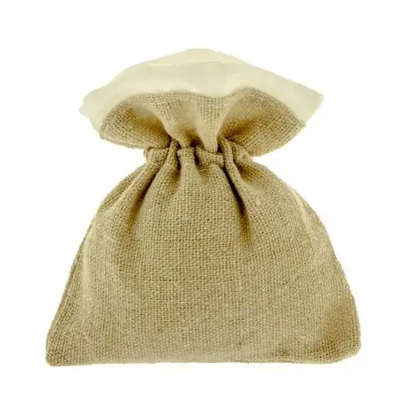 SACCHETTI CONFETTI MATRIMONIO FAI DA TE NATURA BORDO BAG CM.9X11