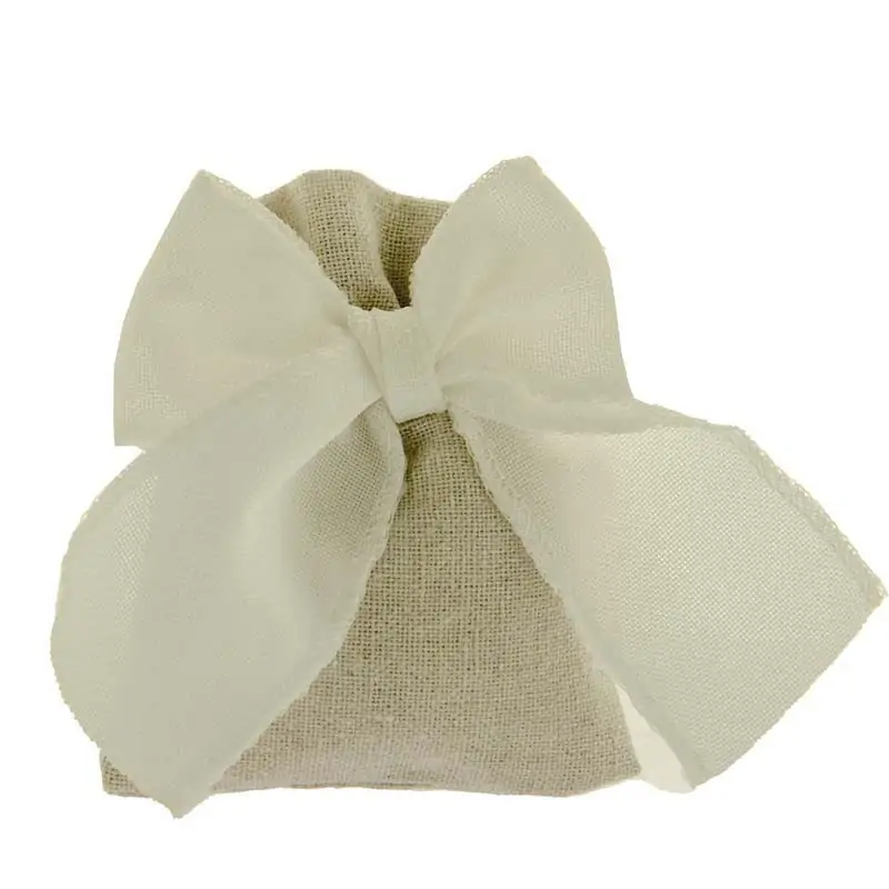 SACCHETTI CONFETTI NATURAL FIOCCO BAG CM.8X10