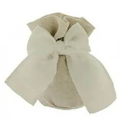 SACCHETTI JUTA BOMBONIERE NATURAL FIOCCO BAG PALLA CM.10