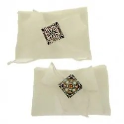 SACCHETTI PORTACONFETTI CON APPLICAZIONE MAIOLICA MOSAICO