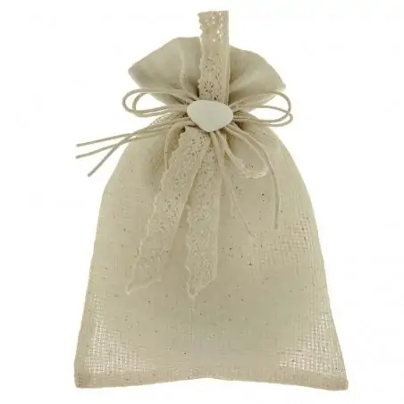 SACCHETTI RICAMATI PER BOMBONIERE AMELIE BAG MAXI CM.15X22