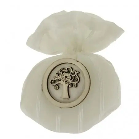 SACCHETTI PER CONFETTATA MATRIMONIO MILLE RIGHE CON ALBERO