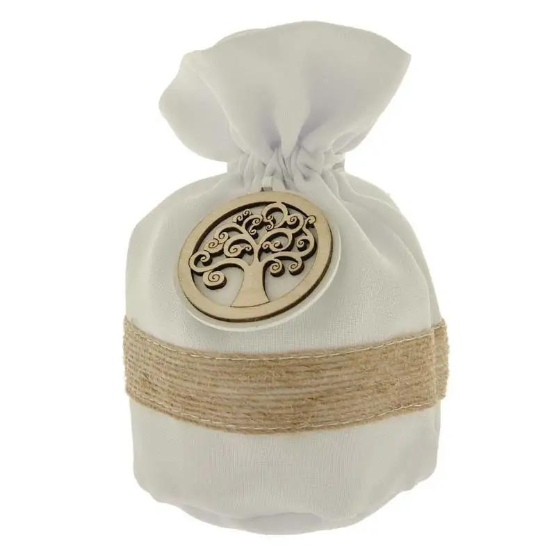 SACCHETTI PORTACONFETTI MATRIMONIO CON ALBERO DELLA VITA IN