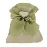 SACCHETTI CONFETTI MATRIMONIO CON FIOCCO E CUORE IN LEGNO