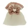 SACCHETTO PER CONFETTI CON FIOCCO E CUORE CM.10X12 ROSA ANTICO