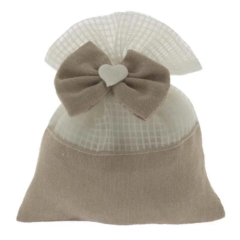 SACCHETTI BOMBONIERE MORBIDO BAG CM.10X13 TORTORA