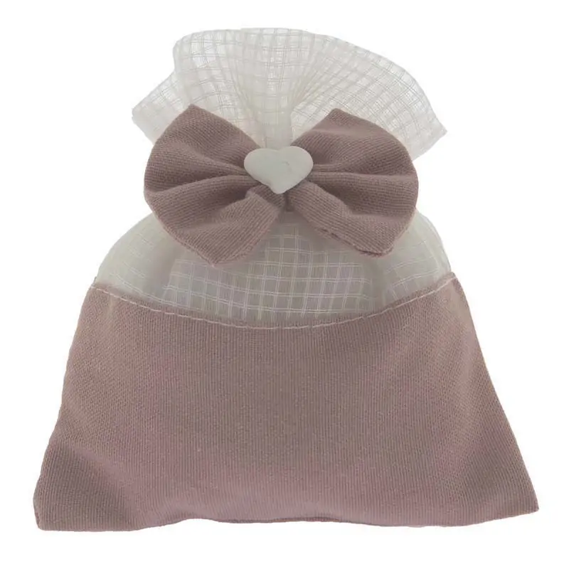 SACCHETTI PORTACONFETTI ECONOMICI MORBIDO BAG CM.10X13 ROSA