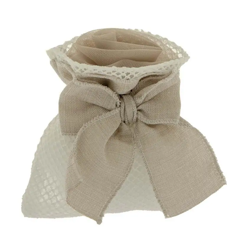 SACCHETTINI X BOMBONIERE TENEREZZA BAG CM.10X12 TORTORA